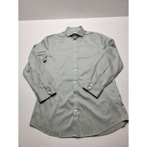 Charles Tyrwhitt Dress Shirt Mens 15.5 32  Extra Slim Fit Button Up Non Iron